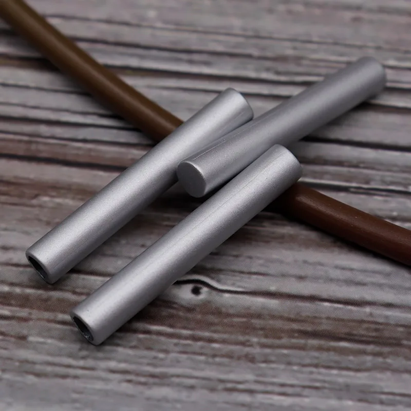 4 Latchet Silver Painting Metal Tips 6*40mm Aglets for Shoelace Drawstring Clothing Hoodie Accessories Sneaker Laces Head Women - Image 2