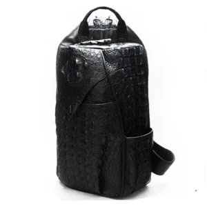 langhao new style Chest bag crocodile leather male Chest package Commercial package male leisure Male breast package men bag