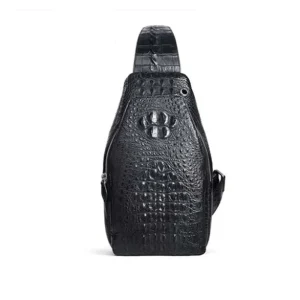 afanzhe new crocodile leather chest package male large capacity One shoulder bag Men bags leisure Male