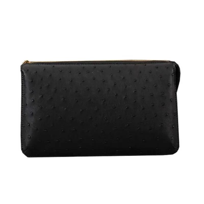 ourui male Hand bag Clip package male men clutch bag ostrich