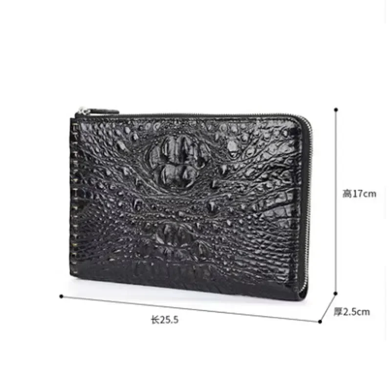 mafeimengge crocodile bag business leisure men clutch bag multi-function large capacity - Image 4