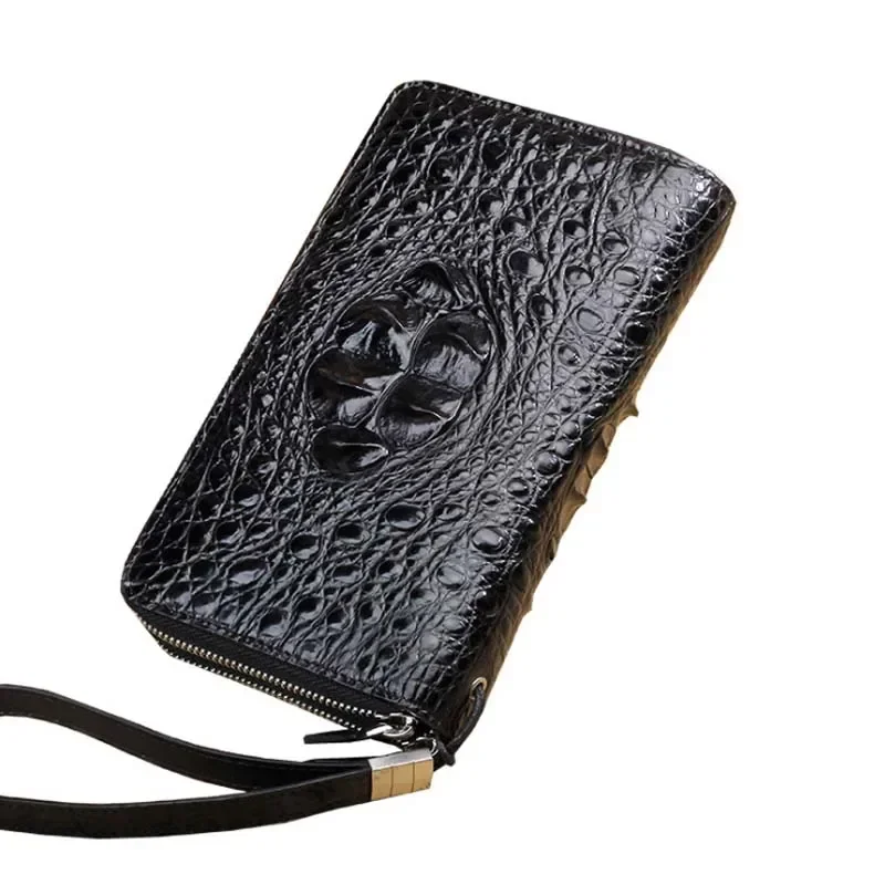 ourui male Double zipper men crocodile wallet men clutch bag - Image 3