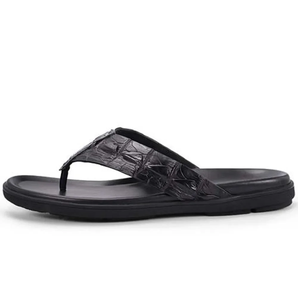 piliyuan men slippers male outdoor crocodile slippers male leisure sandals non-slip flip-flops - Image 4