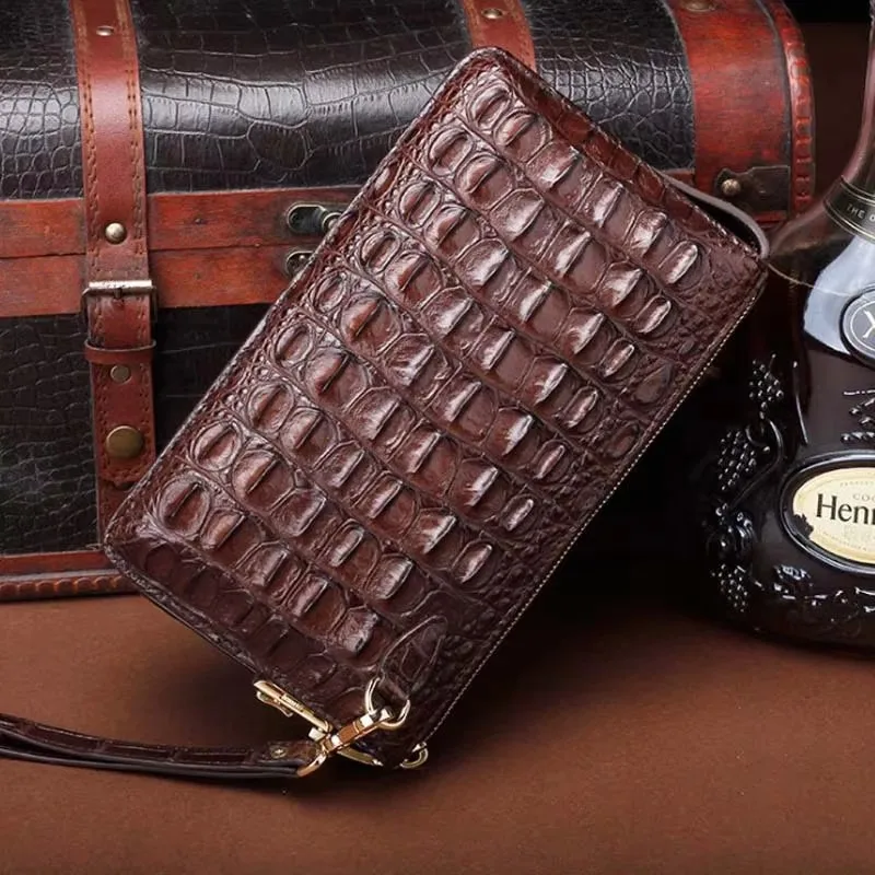 ourui male men clutch bag large capacity More screens business leisure Male bag men crocodile wallet - Image 4