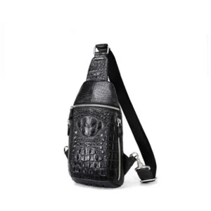 afanzhe crocodile leather male chest bag Cross-body bag business leisure large capacity crocodile men bag
