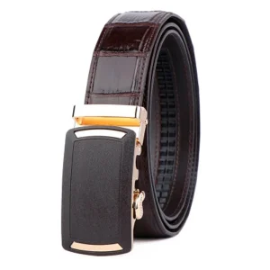linshe new crocodile belt contracted