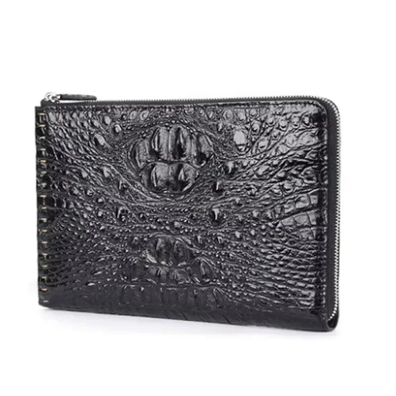 mafeimengge crocodile bag business leisure men clutch bag multi-function large capacity - Image 5