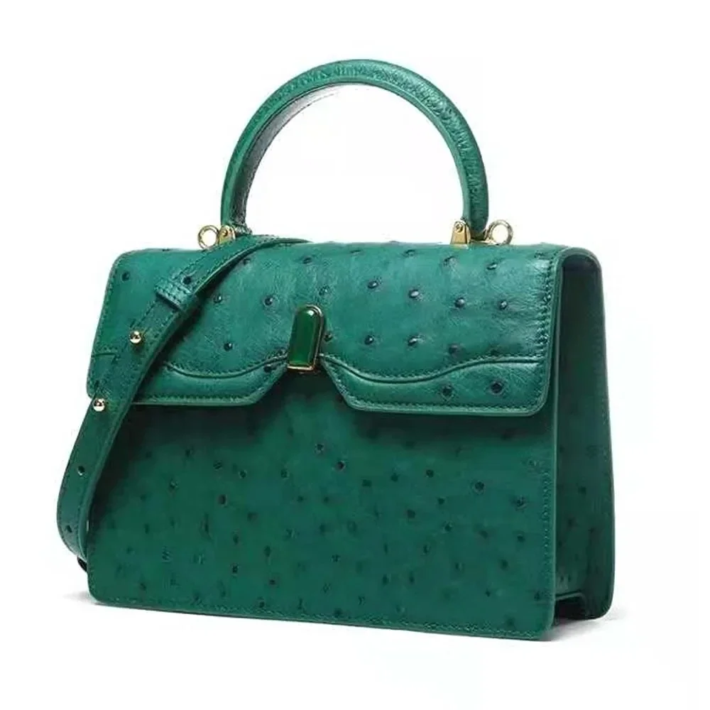 ouluoer new arrival women handbag women ostrich bag ostrich leather bag women bag - Image 3