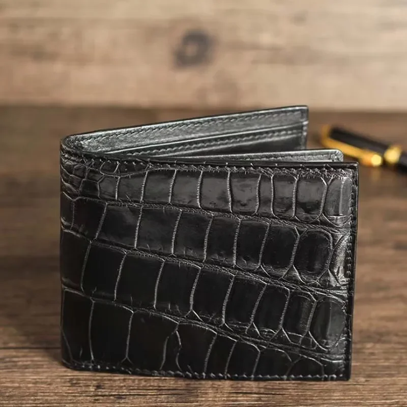 ourui male Brief paragraph Men's wallet genuine leather men wallet - Image 2
