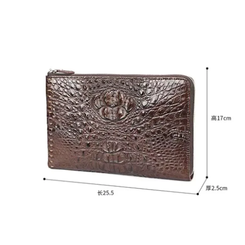 mafeimengge crocodile bag business leisure men clutch bag multi-function large capacity