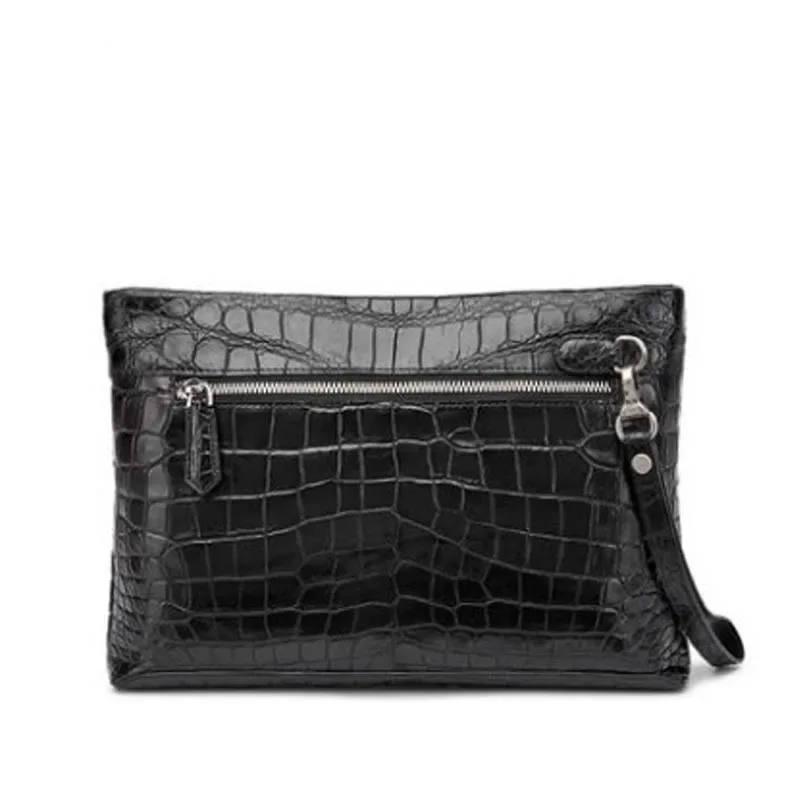gete Men's bags New envelope package men's leather clutch bag leisure men's crocodile clutch bag for men - Image 3