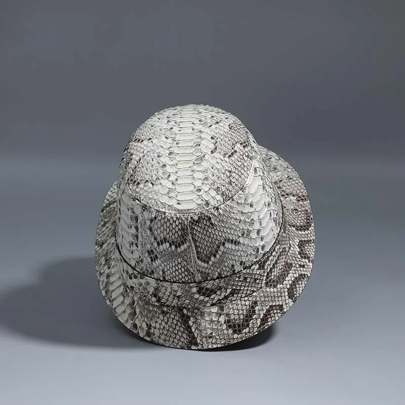 afanzhe new arrival men male snake skin men python leather hat - Image 2