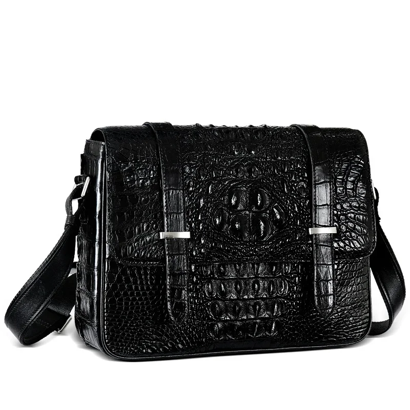 keximayuanyuan crocodile leather single shoulder bag men crocodile bag crocodile leather man leisure bag - Image 2