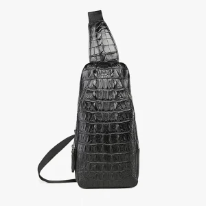 VVBrown men chest package male crocodile leisure single shoulder banquet more screens zipper men chest bag