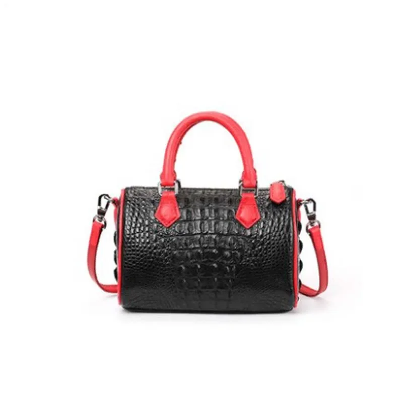 SL thailand crocodile leather women handbags Single shoulder bag fashion leisure Inclined shoulder bag Boston Female bag - Image 2