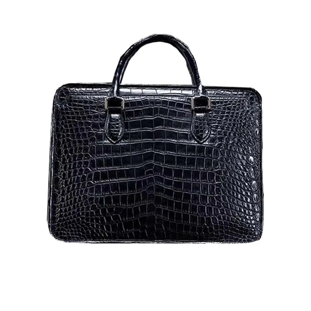 ourui new men briefcase handbag black men handbag men crocodile bag male