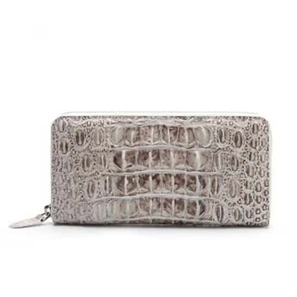 madun crocodile bag women wallet handbags female fashion Hand bag Himalayan white women clutch bag - Image 2
