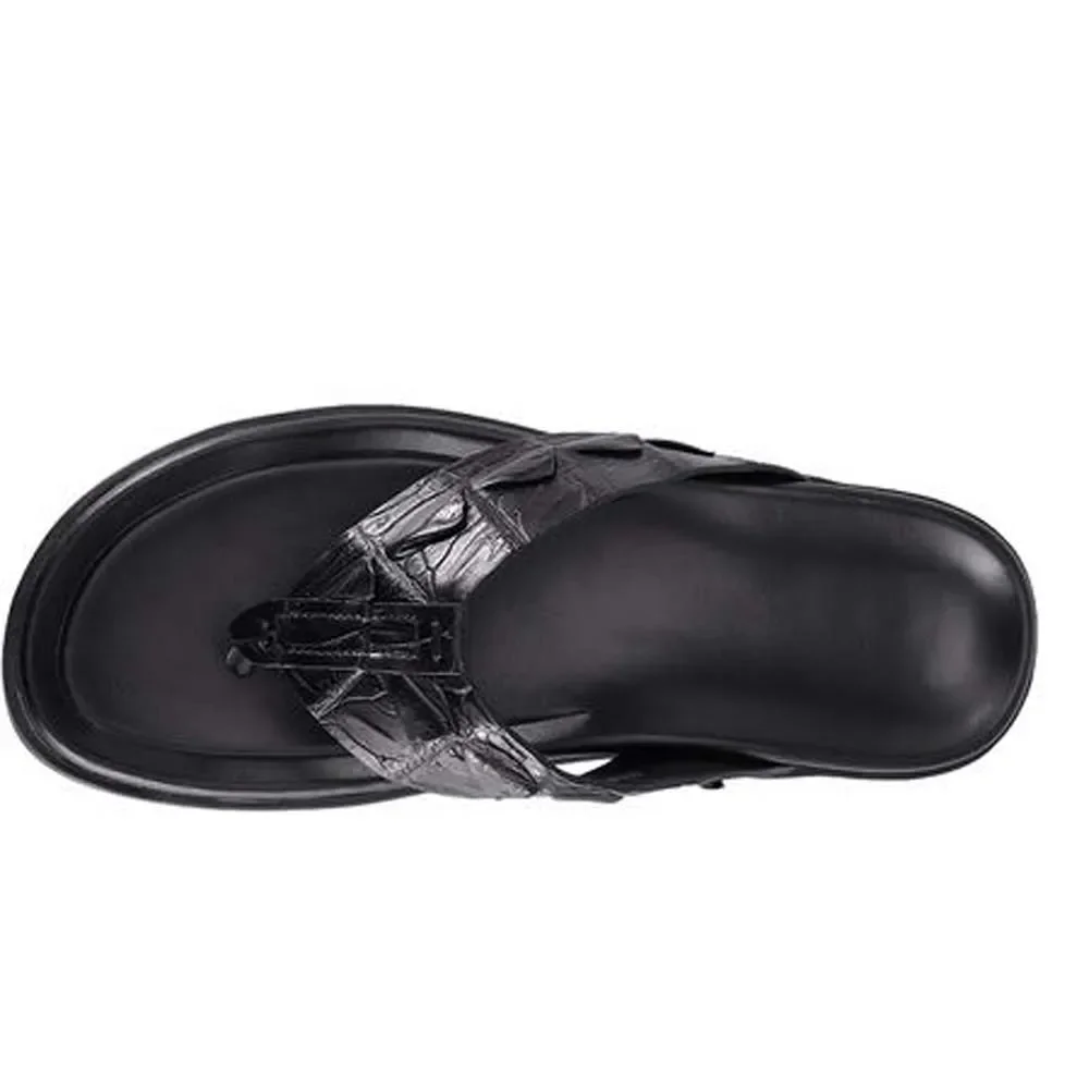 piliyuan men slippers male outdoor crocodile slippers male leisure sandals non-slip flip-flops - Image 3