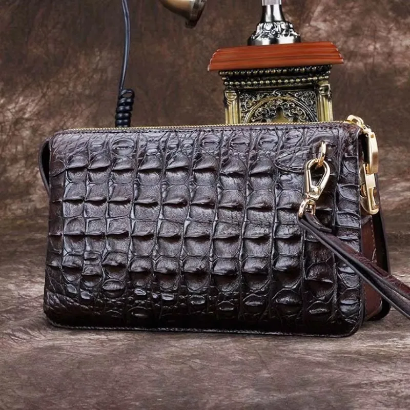 ourui male men clutch bag large capacity More screens business leisure Male bag men crocodile wallet - Image 6