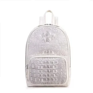 ouluoer import crocodile backpack white women School bag Travel bag large capacity Female women backpack