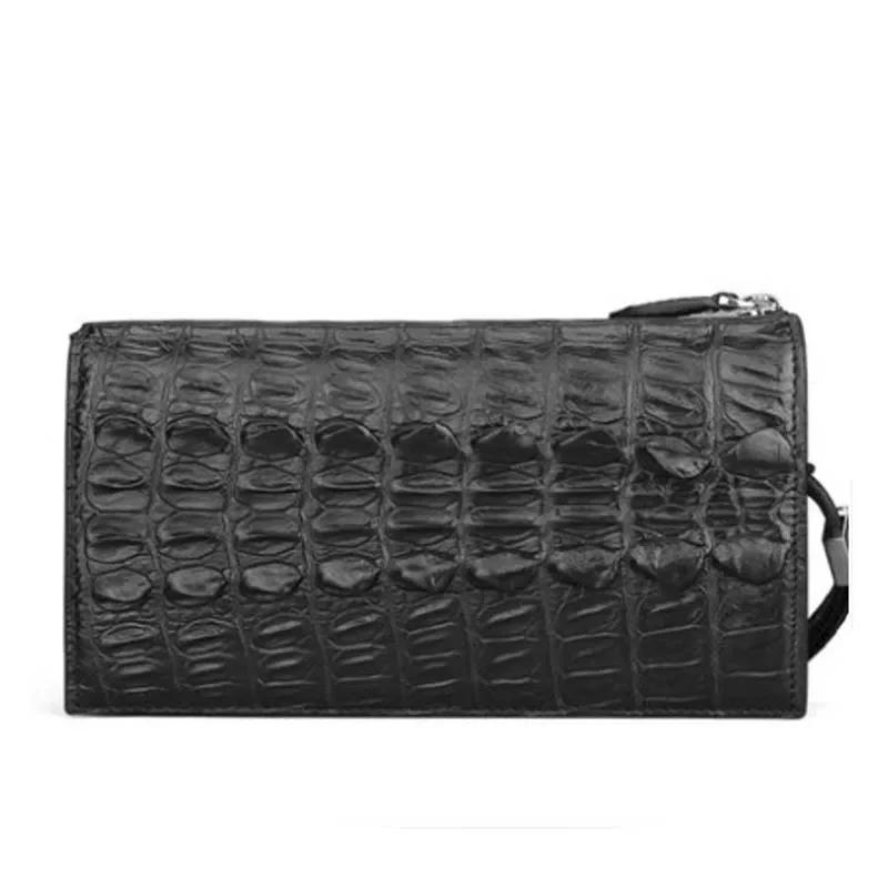 langhao male clutch bag crocodile leather male leisure zipper Cross section - Image 2