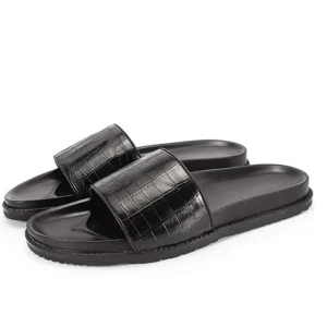 piliyuan Tcrocodile men slippers male crocodile leather leisure crocodile non-slip comfortable men slippers