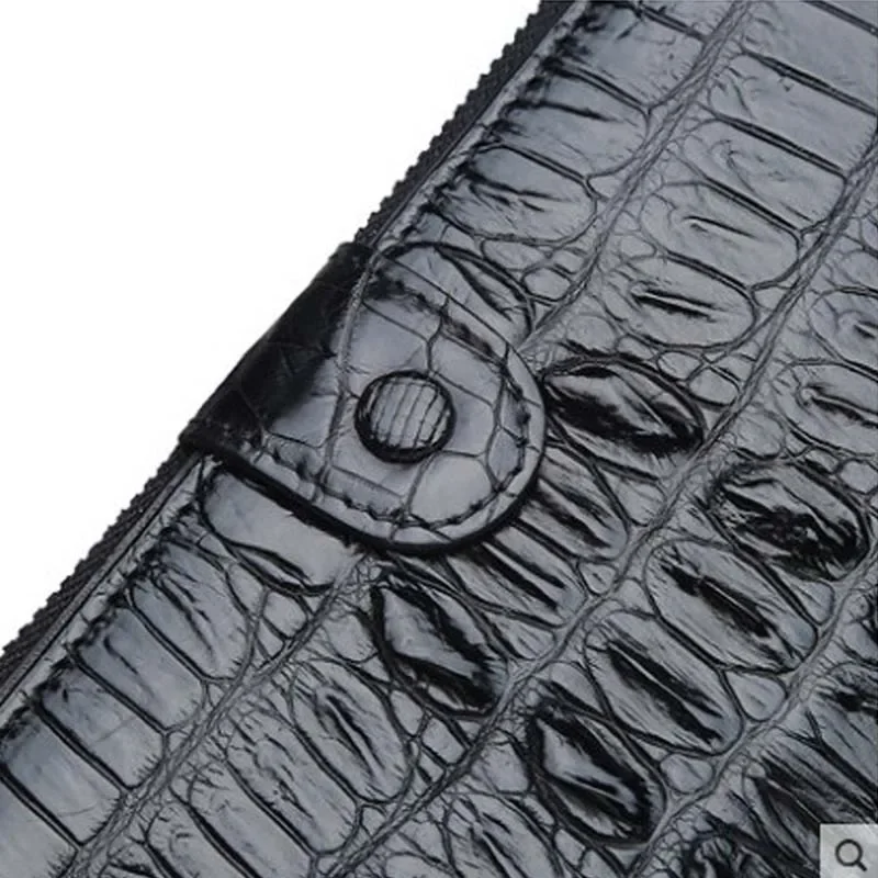 langhao handbags crocodile male Hand bag long men wallet buckles handbags middle-aged men clutch bag - Image 5