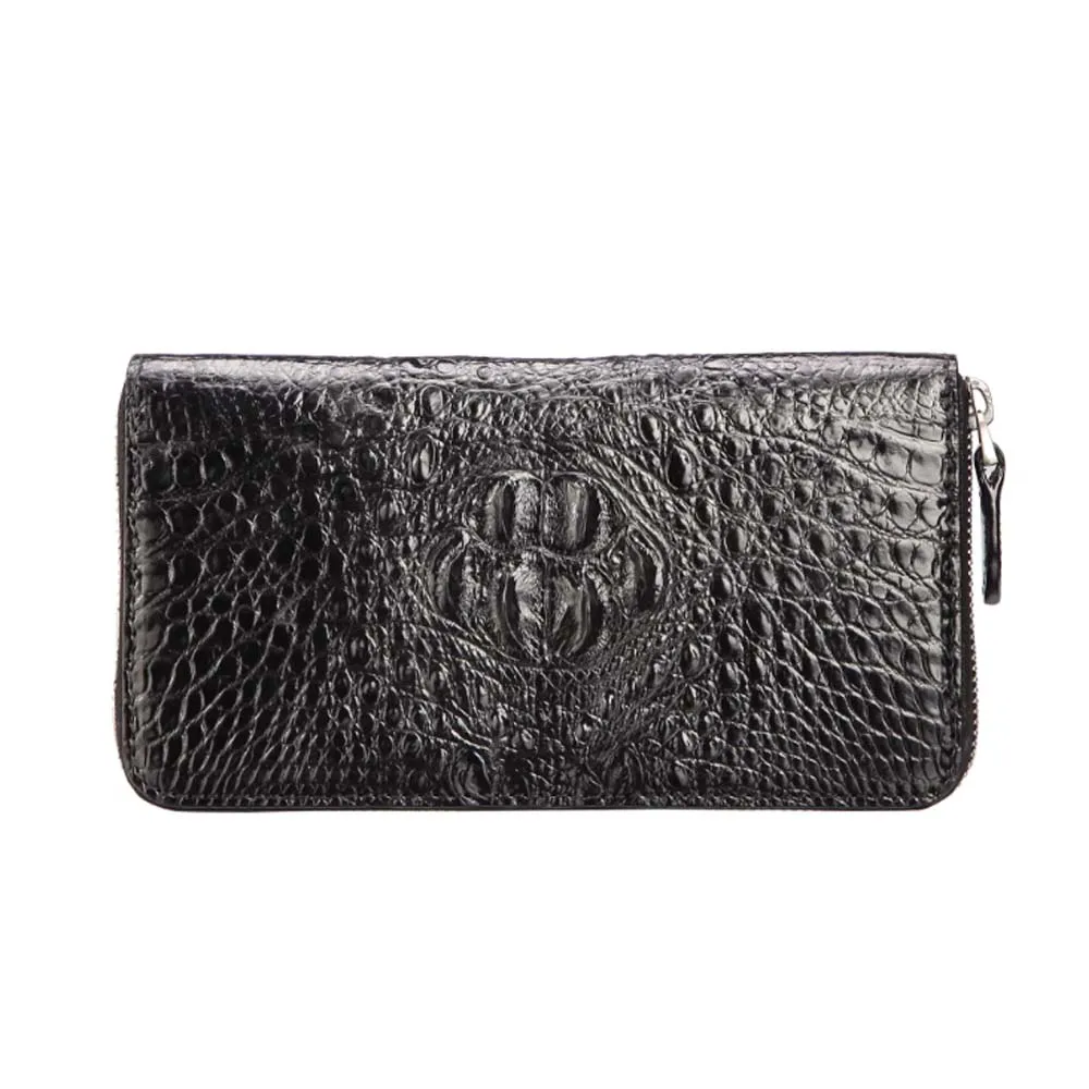 lukaini new crocodile leather wallet Men's long zipper clutch bag Business Men crocodile bag - Image 3