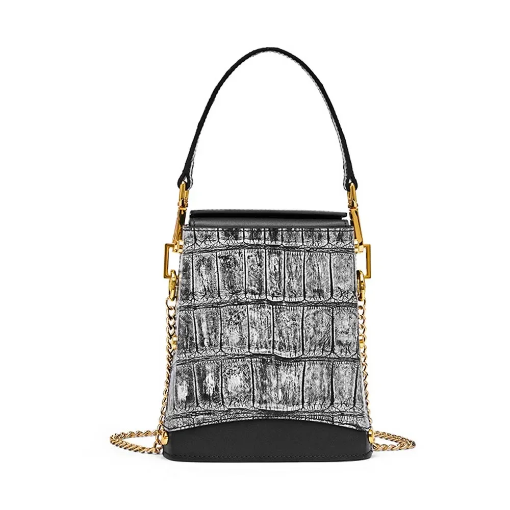 gete new Female women crocodile bag women chain Single shoulder bag crocodile