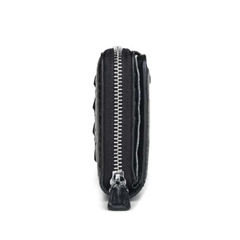 langhao handbags crocodile male Hand bag long men wallet buckles handbags middle-aged men clutch bag - Image 3