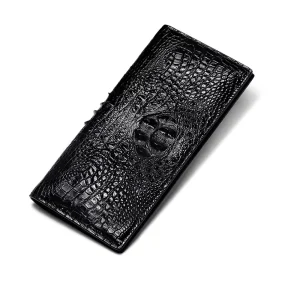 kadilaier Thin Crocodile Wallet men long Crocodile leather business large capacity men Crocodile wallet men fashion