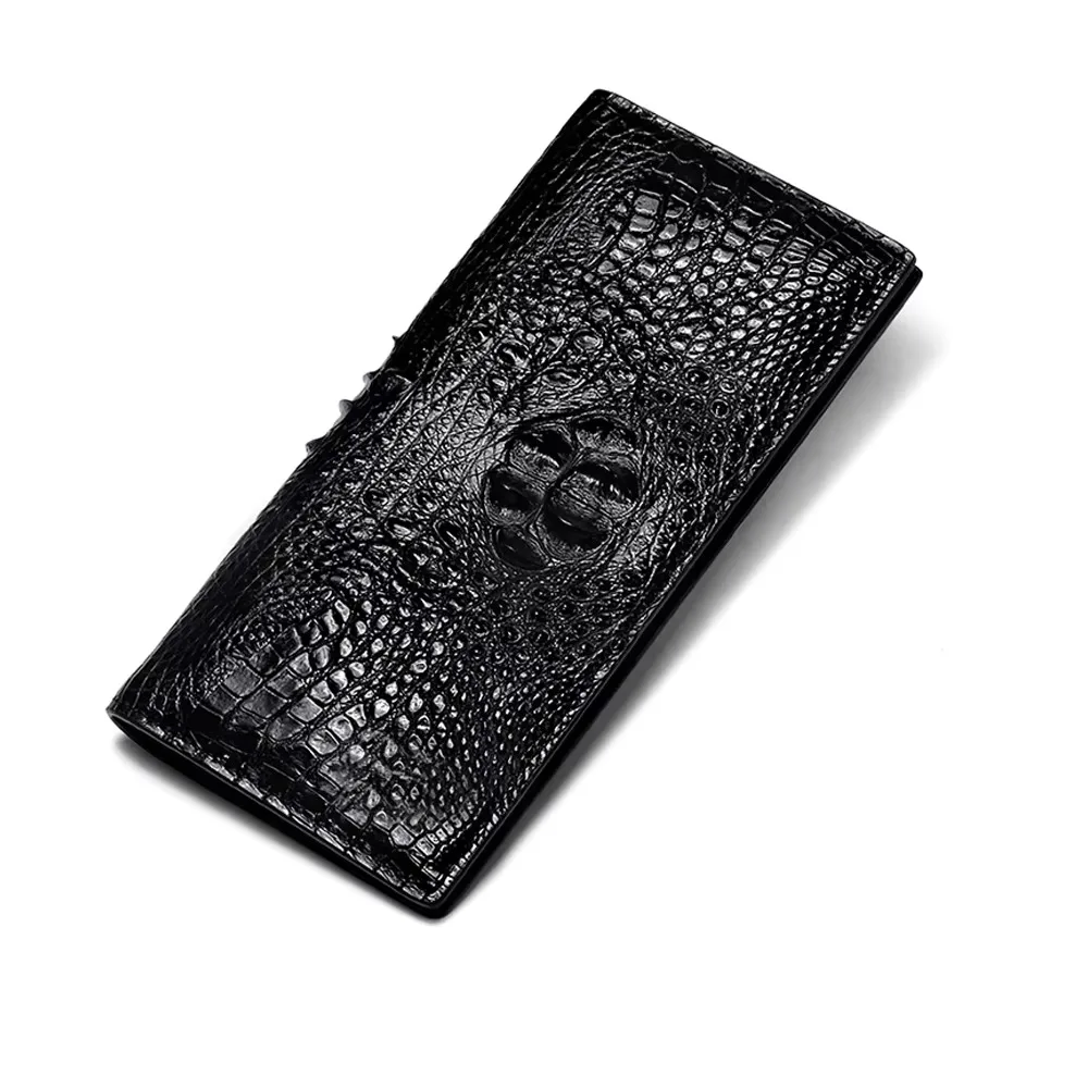 kadilaier Thin Crocodile Wallet men long Crocodile leather business large capacity men Crocodile wallet men fashion