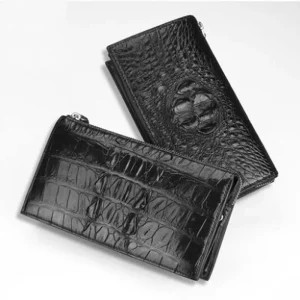 langhao male clutch bag crocodile leather male leisure zipper Cross section