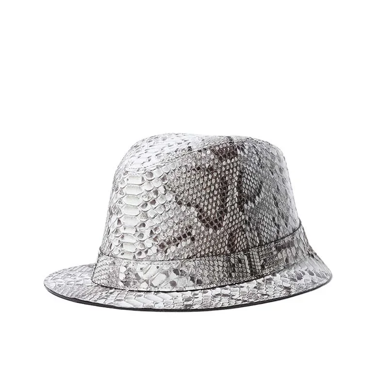 afanzhe new arrival men male snake skin men python leather hat