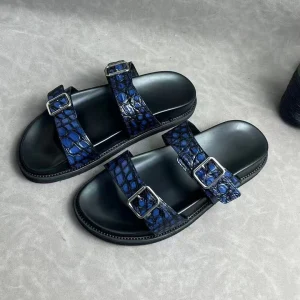 yinhang new men crocodile shoes Flip-flops sandals slipper male